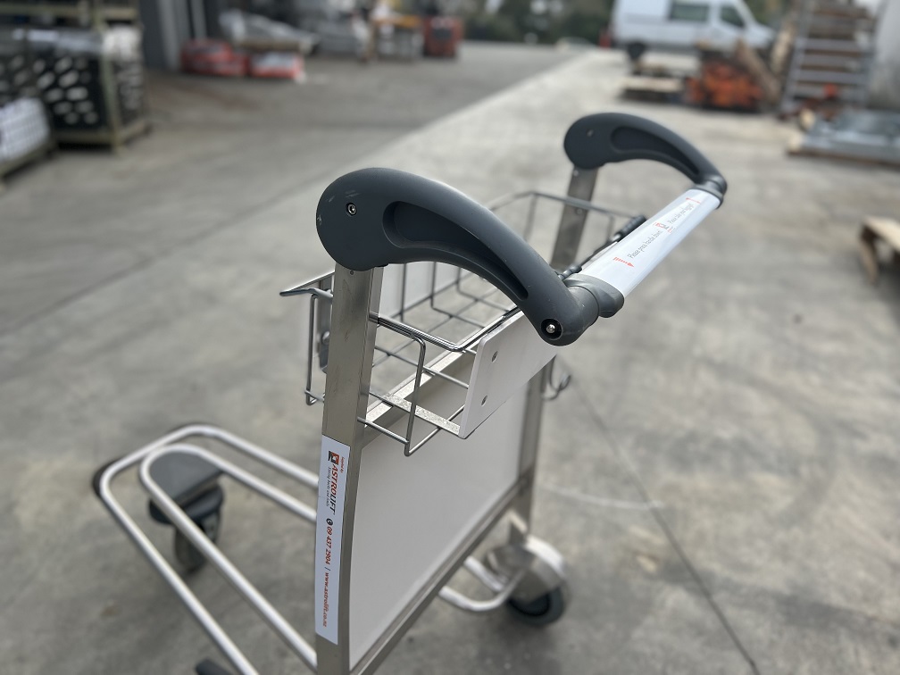3-Wheel Airport Trolleys (Stainless Steel)